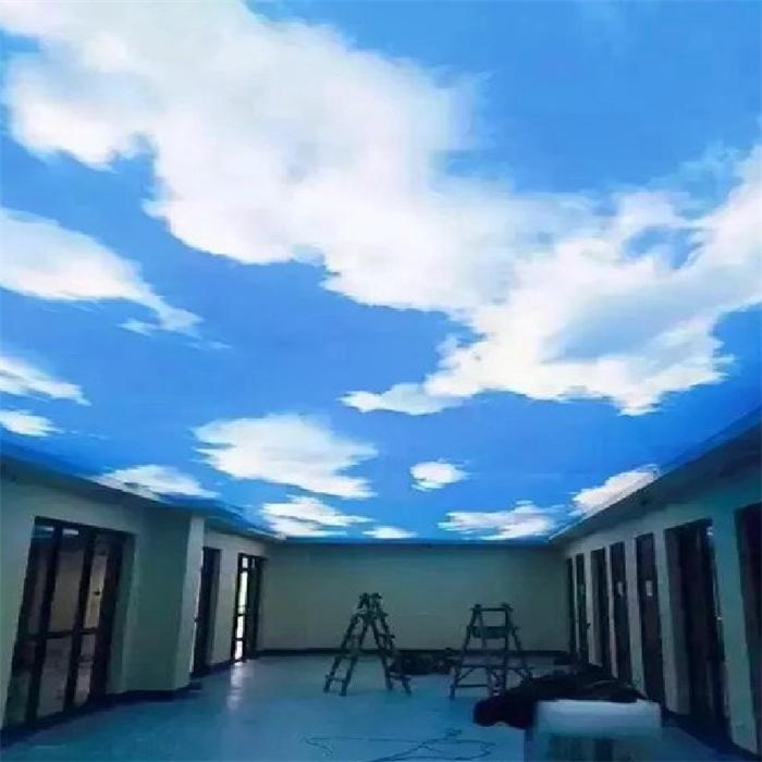 江蘇 寫(xiě)字樓辦公室天空頂軟膜天花定制方案 蘇州燈迷匯